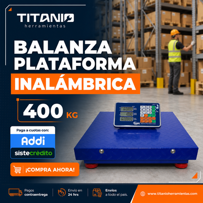 Balanza Plataforma Inalámbrica de 400KG