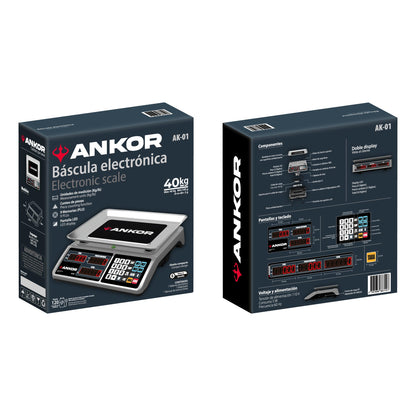 Balanza Digital Liquidadora ANKOR 40 Kg