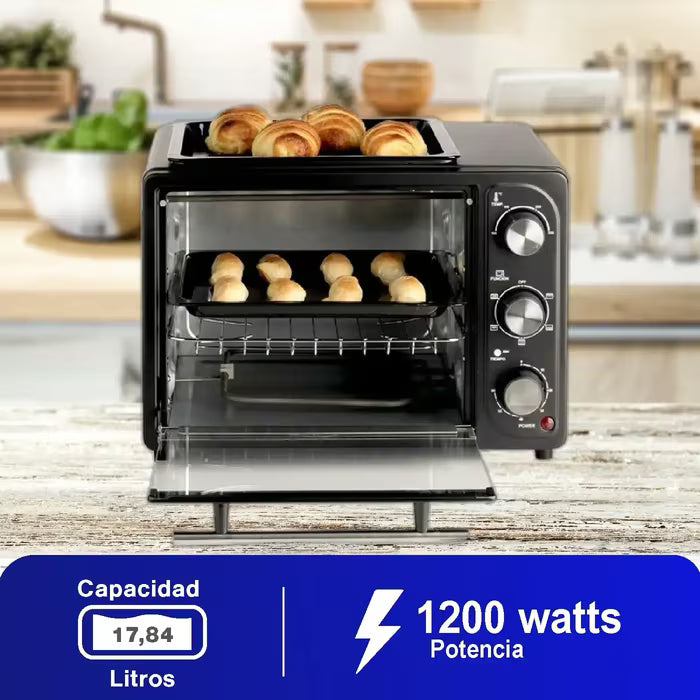 Horno Tostador Kalley 18 Litros 1200W
