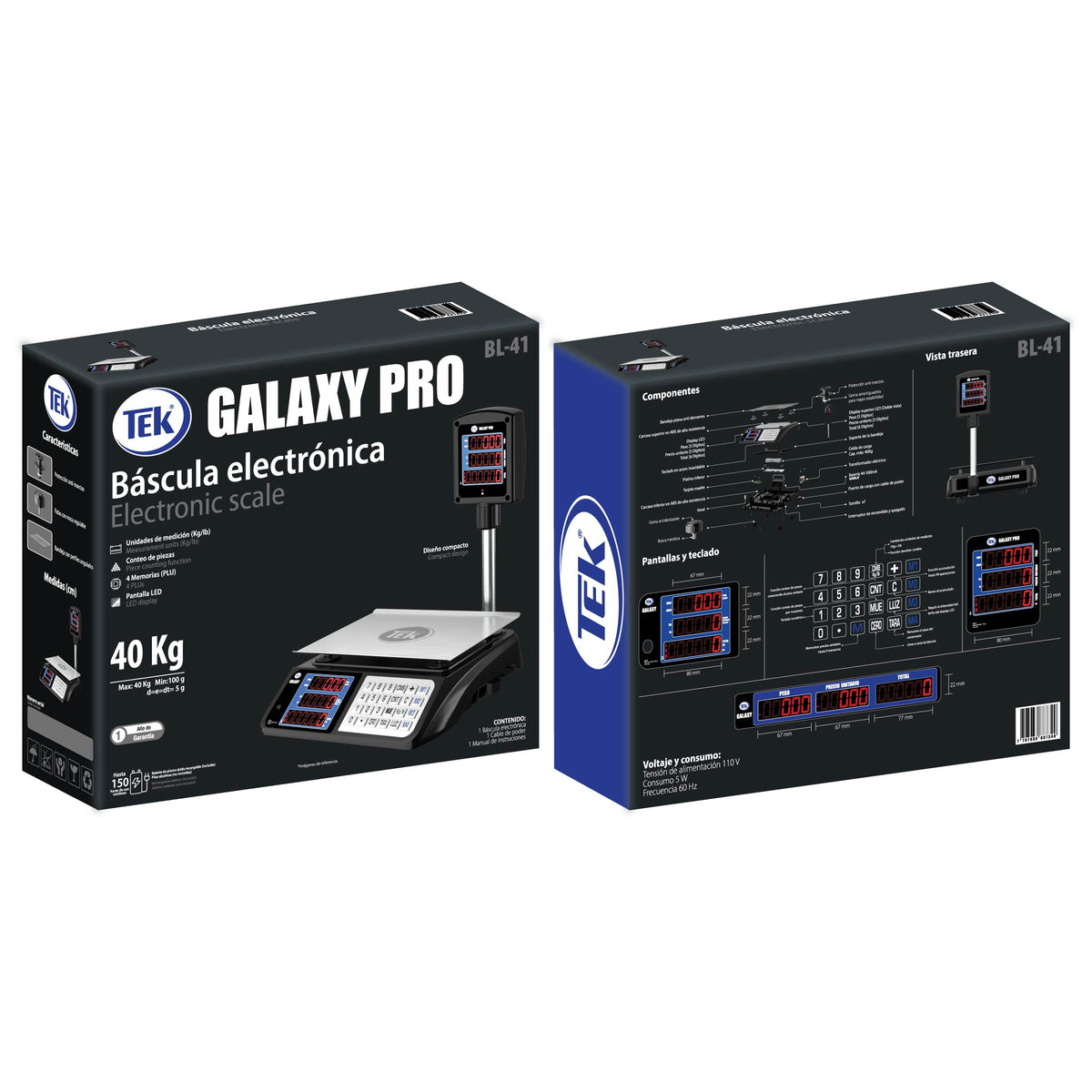 Balanza Liquidadora con Torre GALAXY PRO TEK 40 Kg