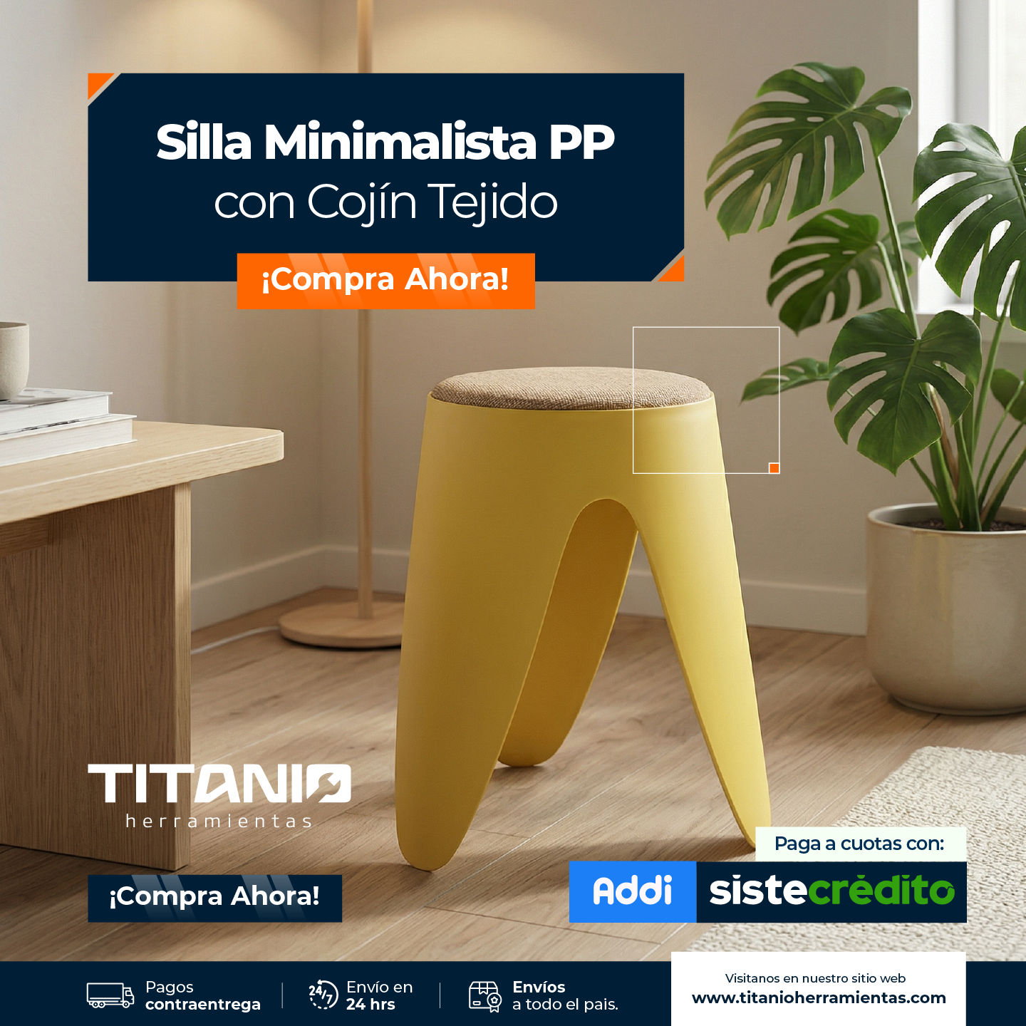 Sillas minimalista diseño moderno plastico PP