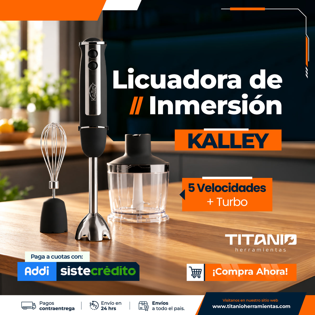 Licuadora de Mano Kalley