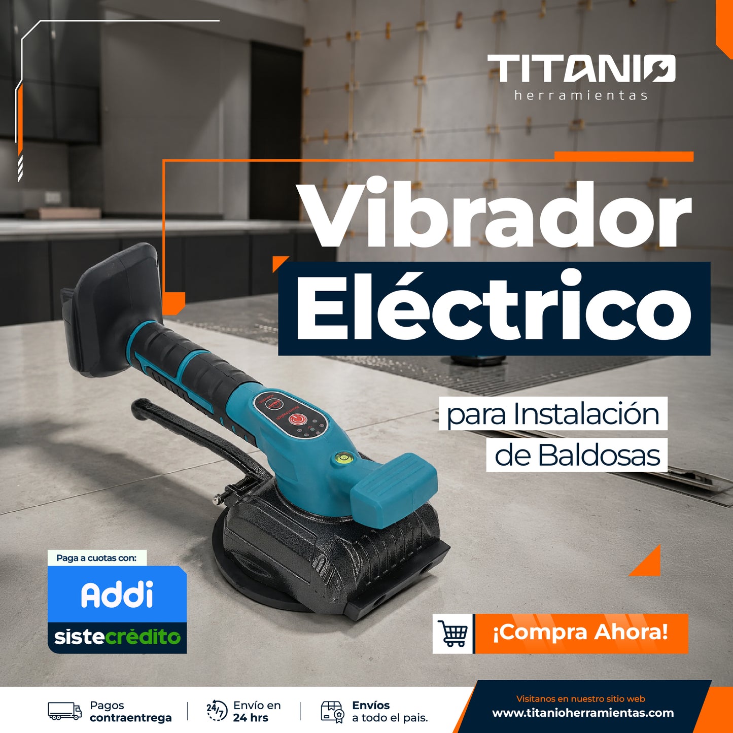 Vibrador Eléctrico de Concreto