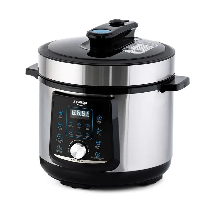 Combo Licuadora UNIVERSAL + Olla a Presión Eléctrica Practichef 4.7L