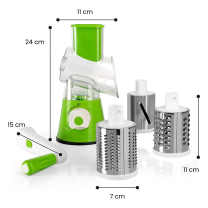Rallador Rotativo de Tambor para Quesos, Verduras y Más