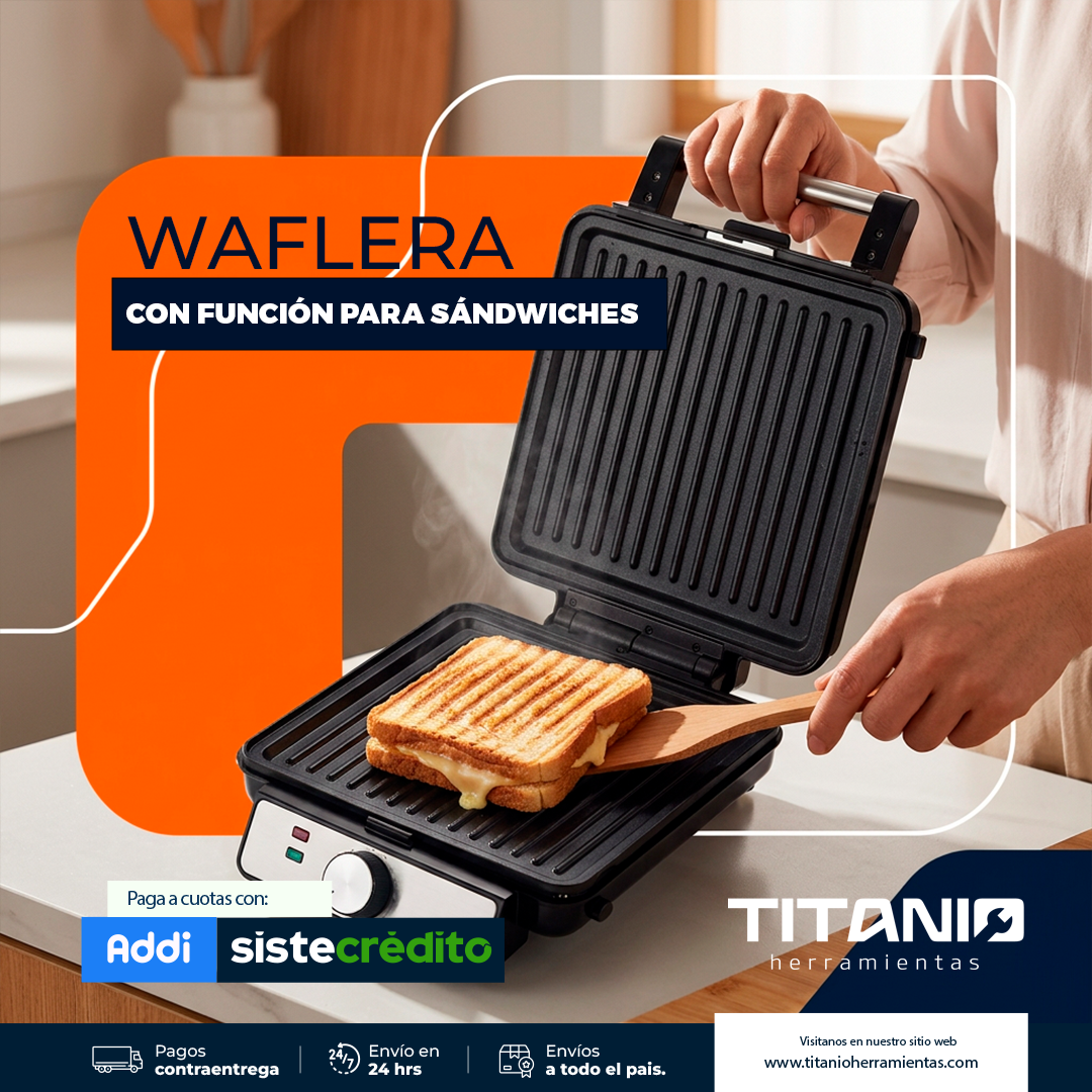Waflera con Función para Sándwiches
