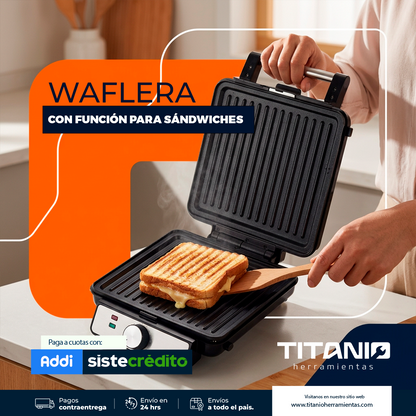 Waflera con Función para Sándwiches